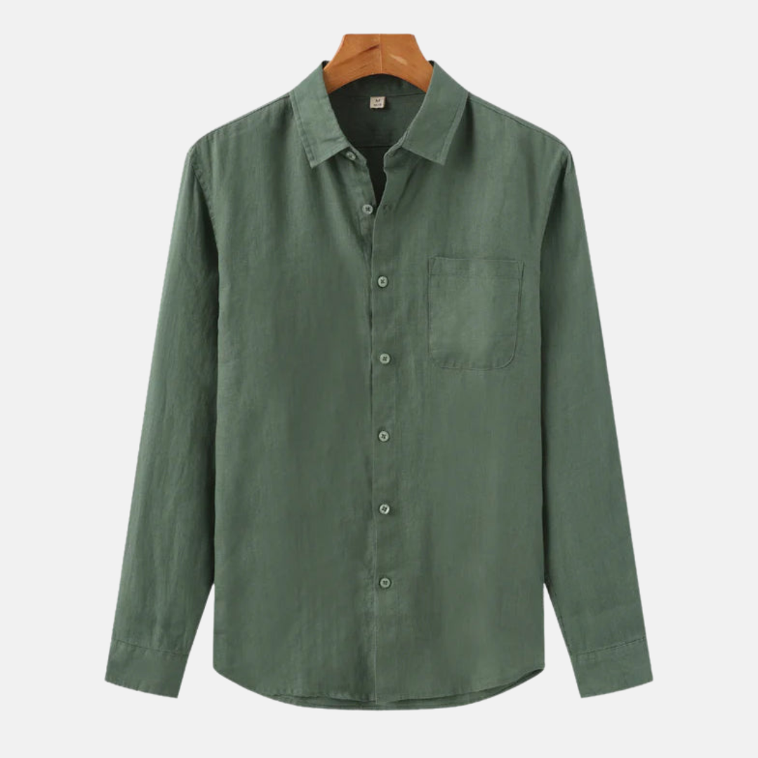 RAVERNO | Men's Cape Town Linen Shirt – Breezy Heritage Elegance