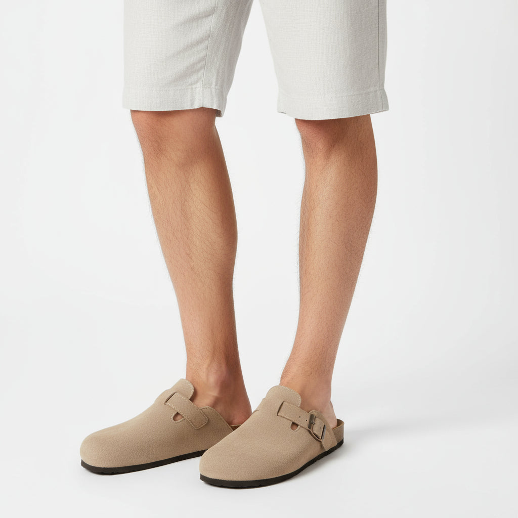 BYRAVERNO | Men's Suede Clogs – Effortless Elegance in Every Step