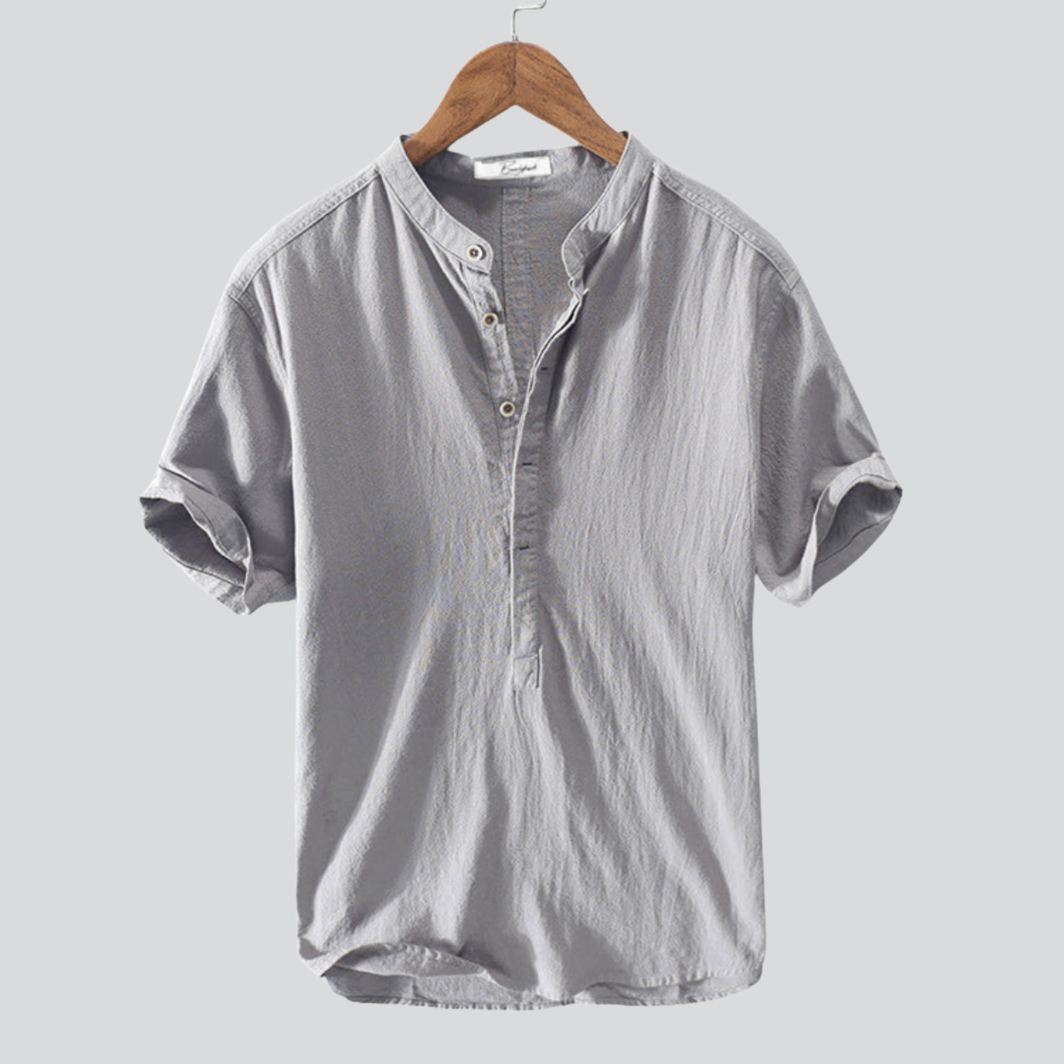 BYRAVERNO | Men’s Linen Shirt - Short Sleeve Pure Linen