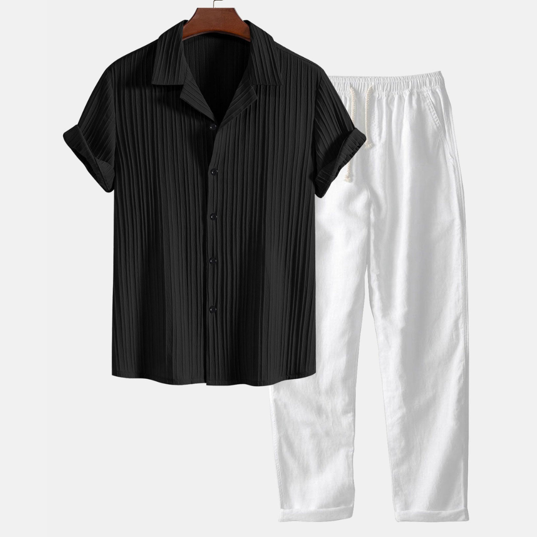 RAVERNO | Men’s Short-Sleeved Set – Palawan Relaxed Duo
