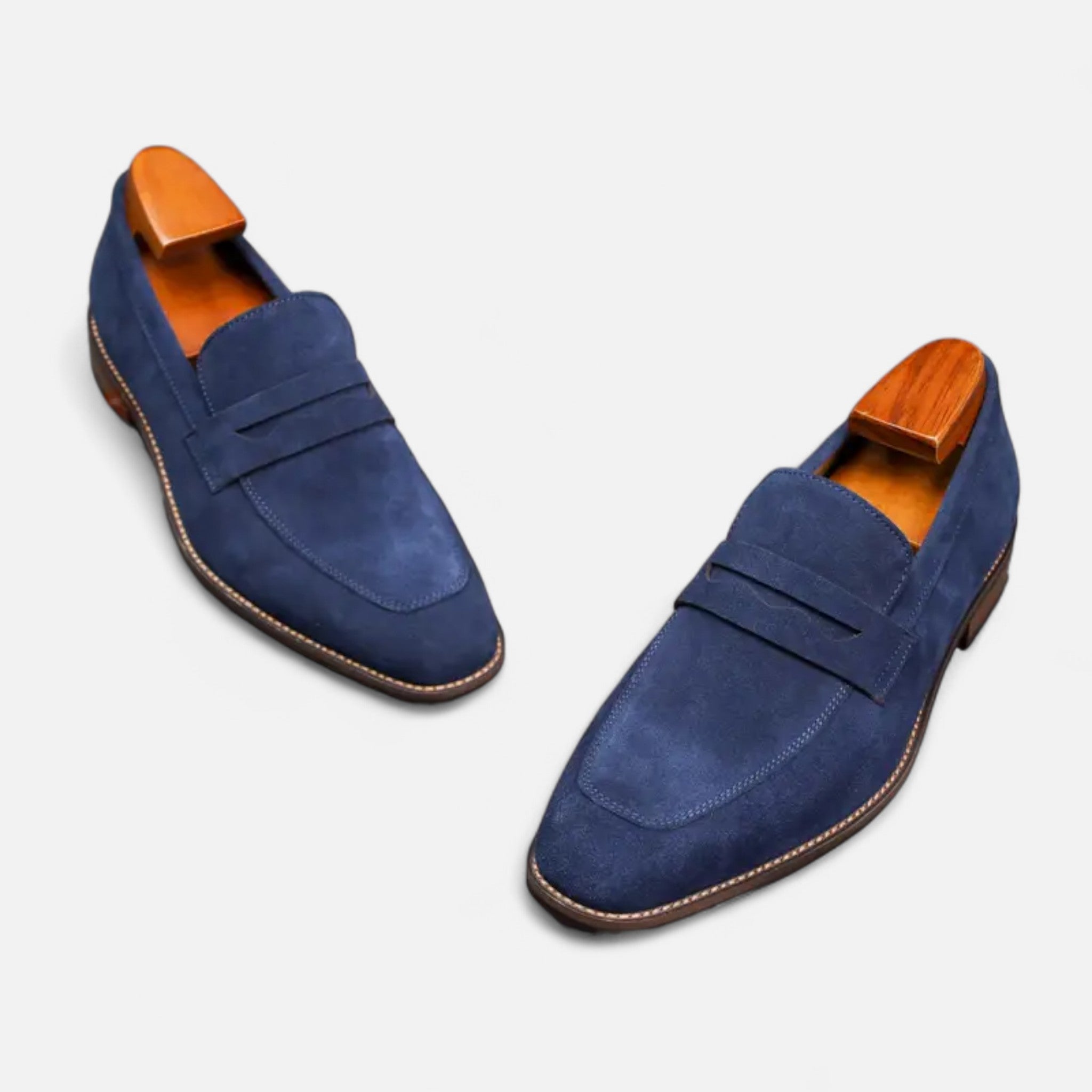RAVERNO | Men’s Penny Loafers – Top Layer Cowhide Elegance