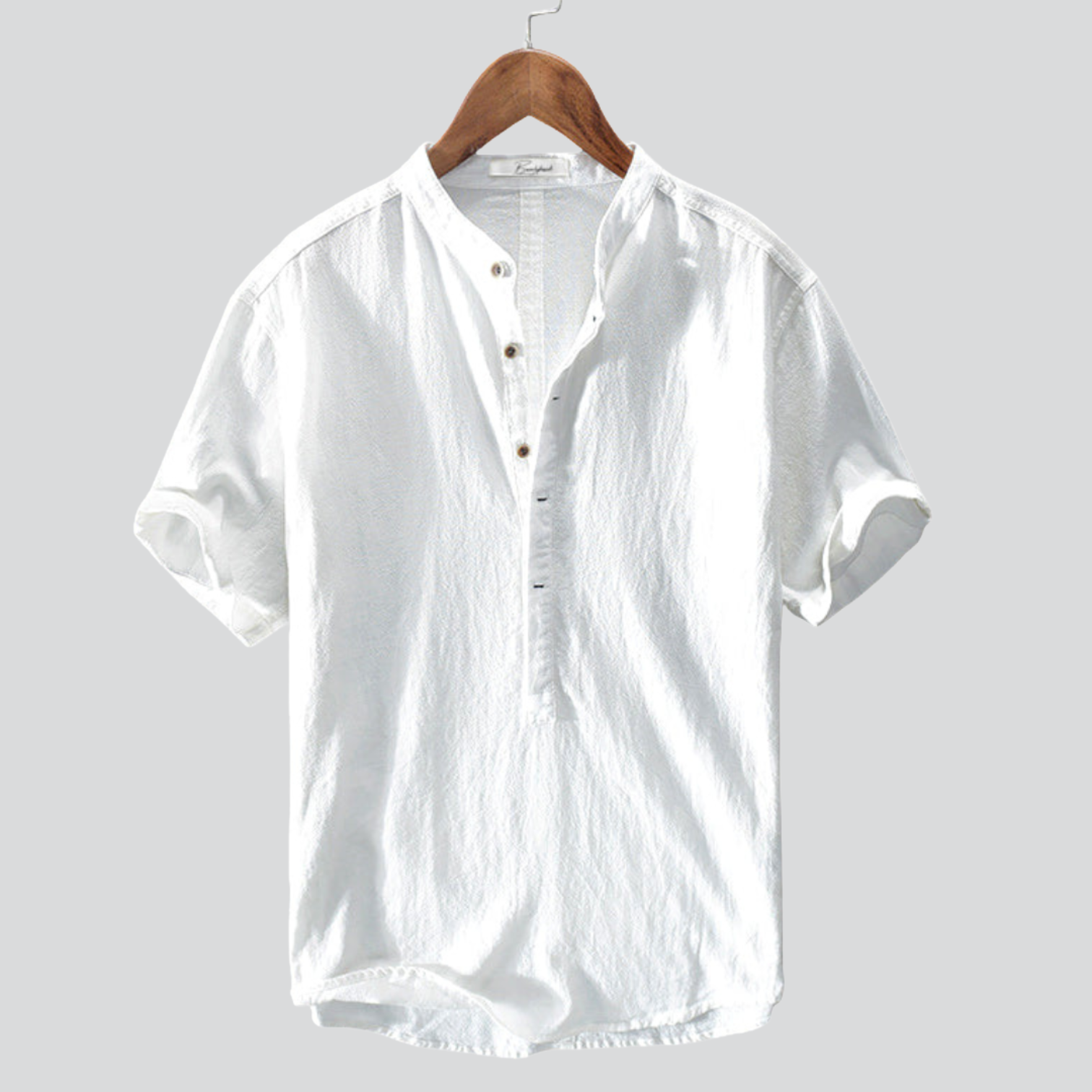 BYRAVERNO | Men’s Linen Shirt - Short Sleeve Pure Linen