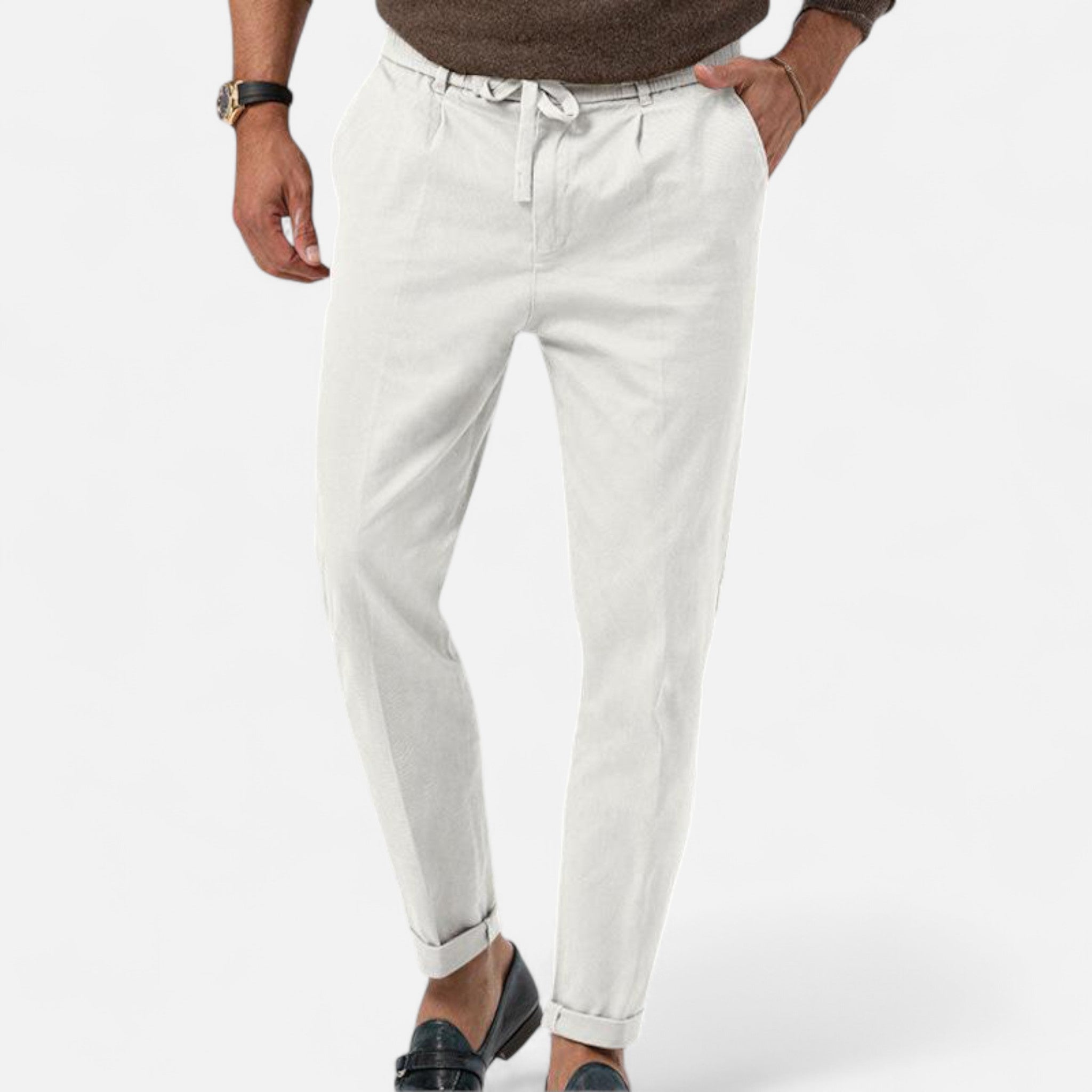 RAVERNO | Men’s Linen Trousers – Timeless Comfort and Style