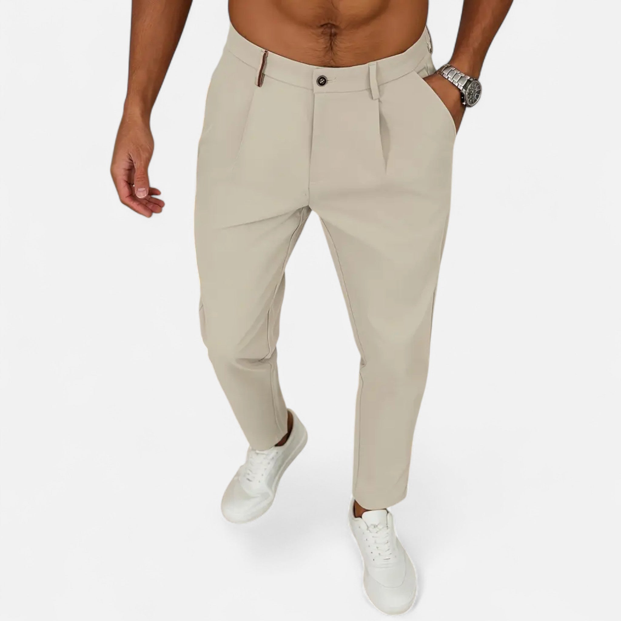 RAVERNO | Men’s Pleated Trousers – Classic Casual Heritage