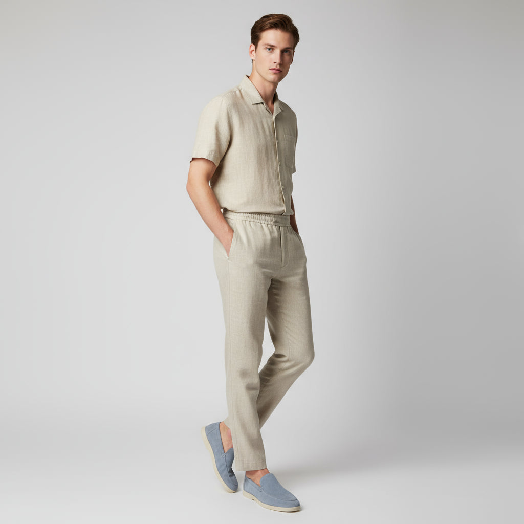 BYRAVERNO | Men’s Suede Loafers – Old Money Elegance