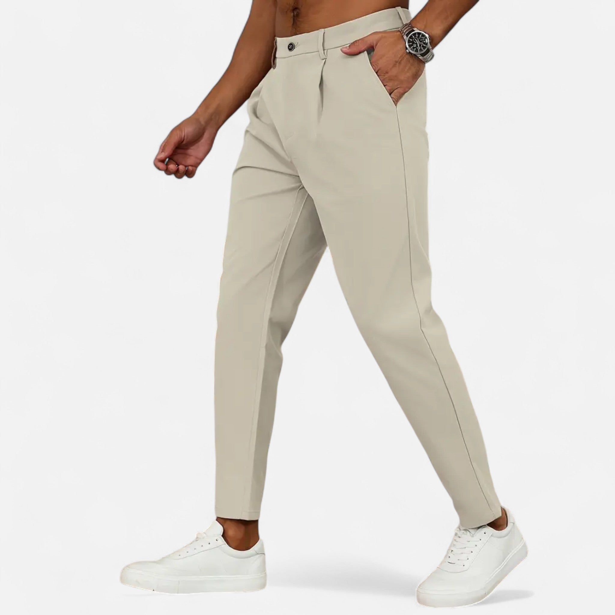 RAVERNO | Men’s Pleated Trousers – Classic Casual Heritage