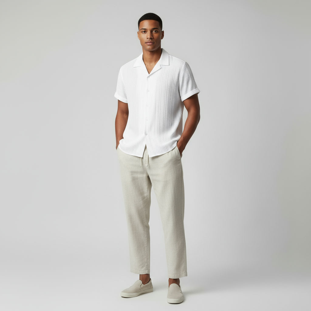 BYRAVERNO | Men’s Short-Sleeved Set – Palawan Relaxed Duo