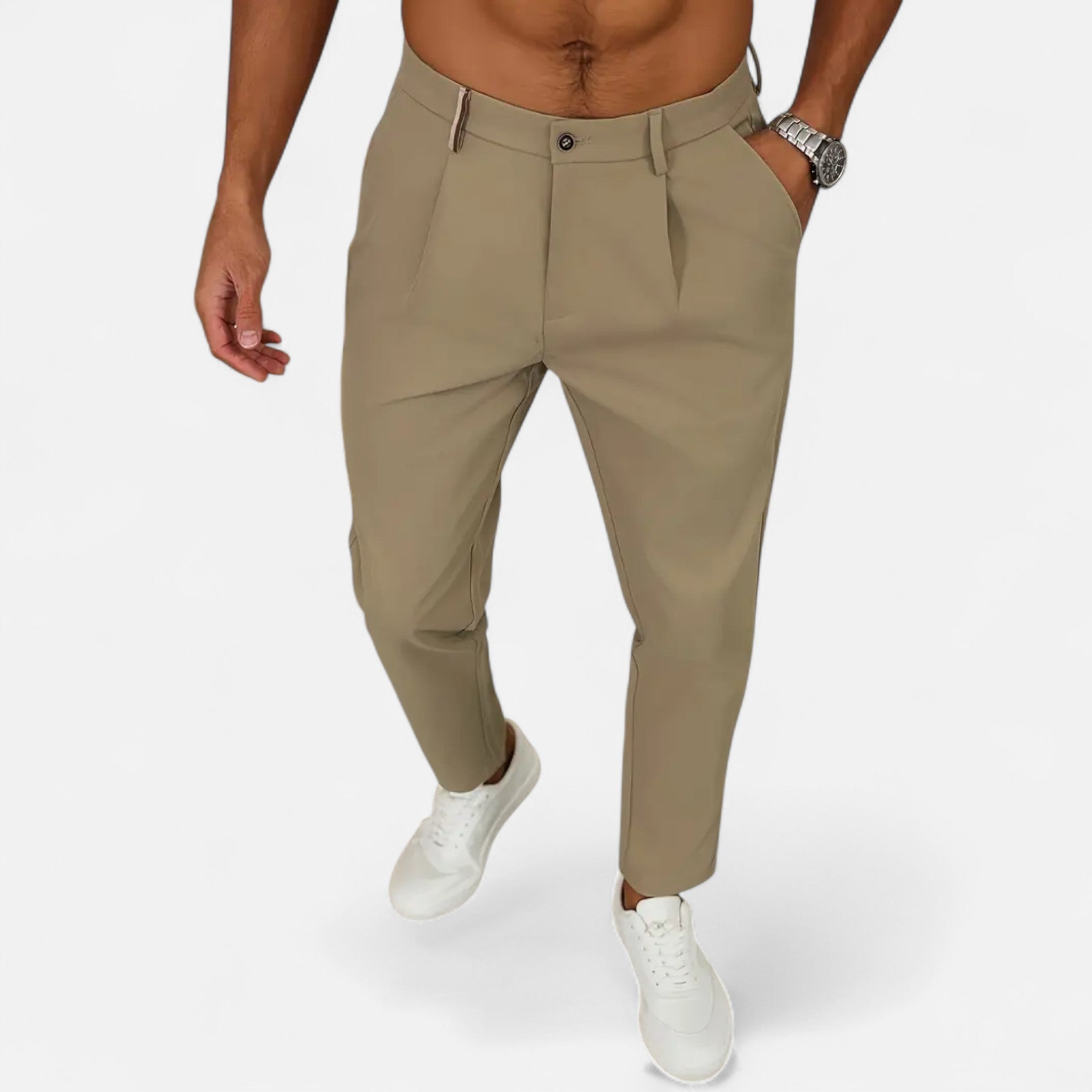 RAVERNO | Men’s Pleated Trousers – Classic Casual Heritage