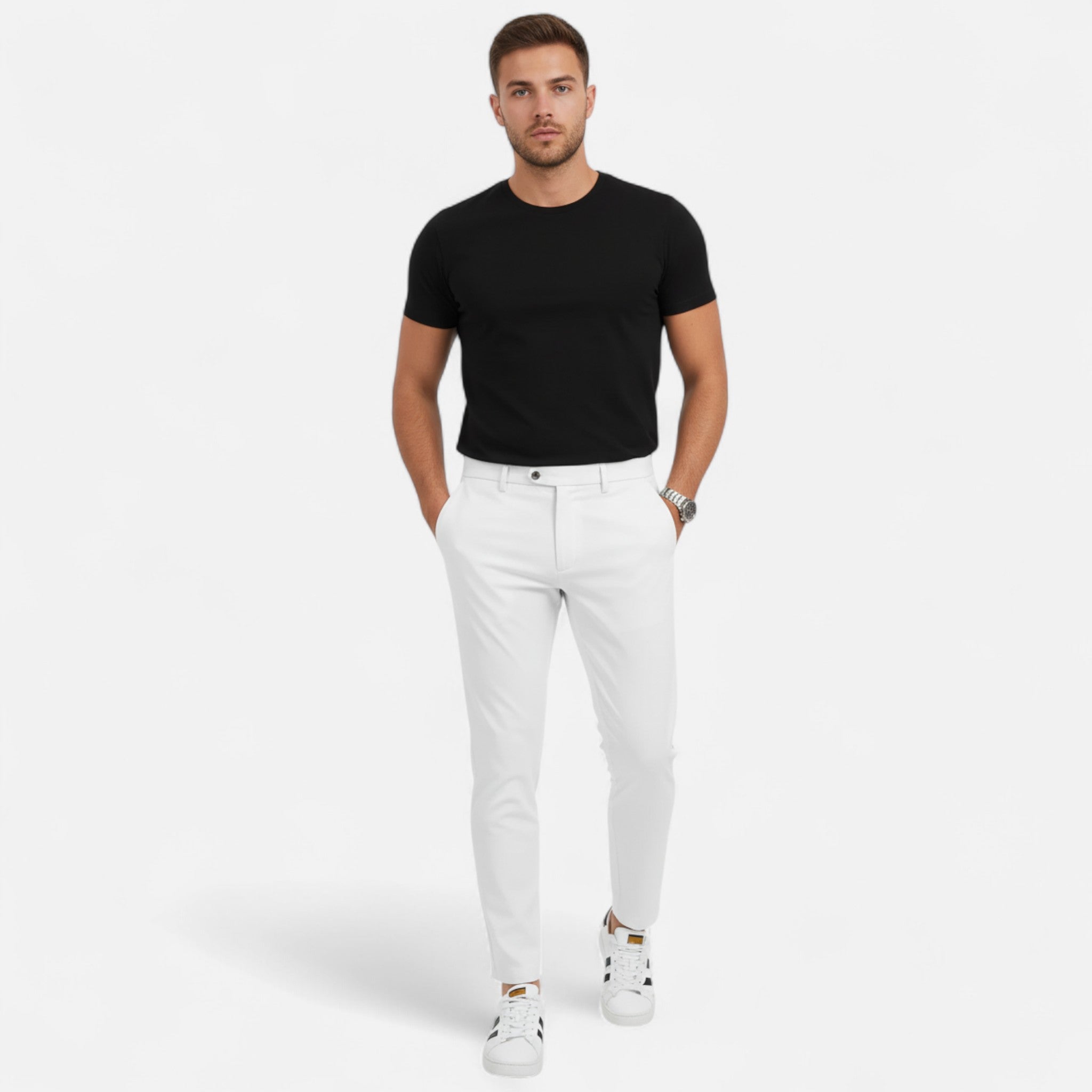 RAVERNO | Men’s Pleated Trousers – Classic Casual Heritage