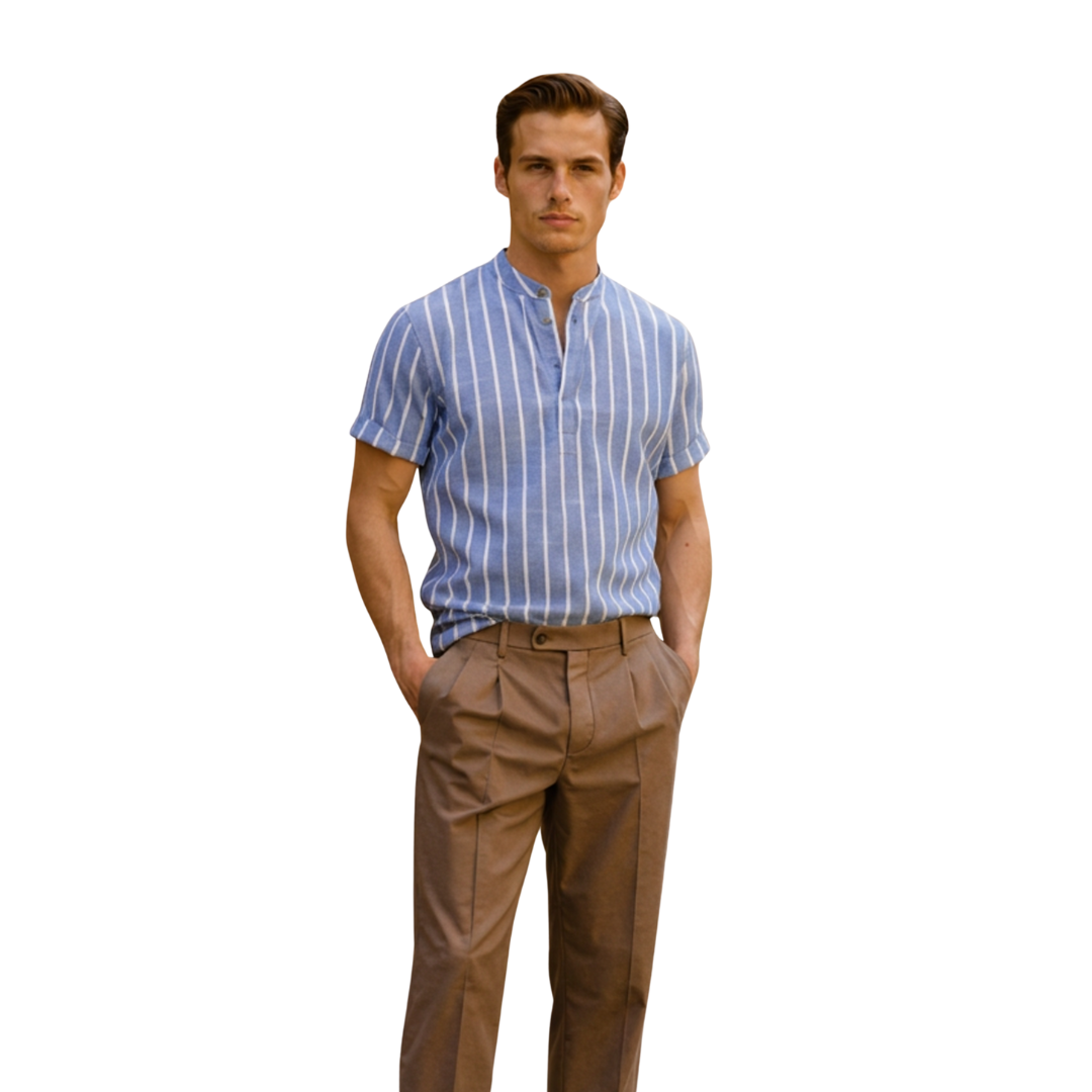 RAVERNO | Men’s Striped Polo Shirt - Timeless