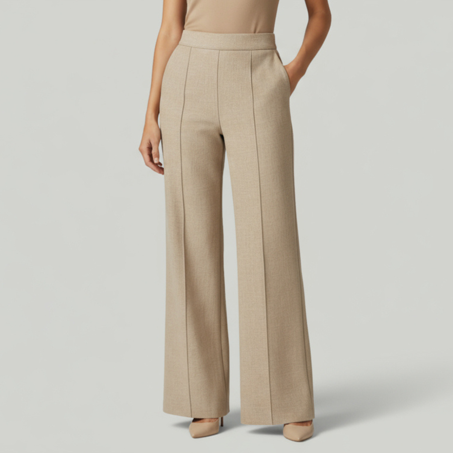 BYRAVERNO | Women’s Slim Bell-Bottoms Pants – Flared Tailored Chic