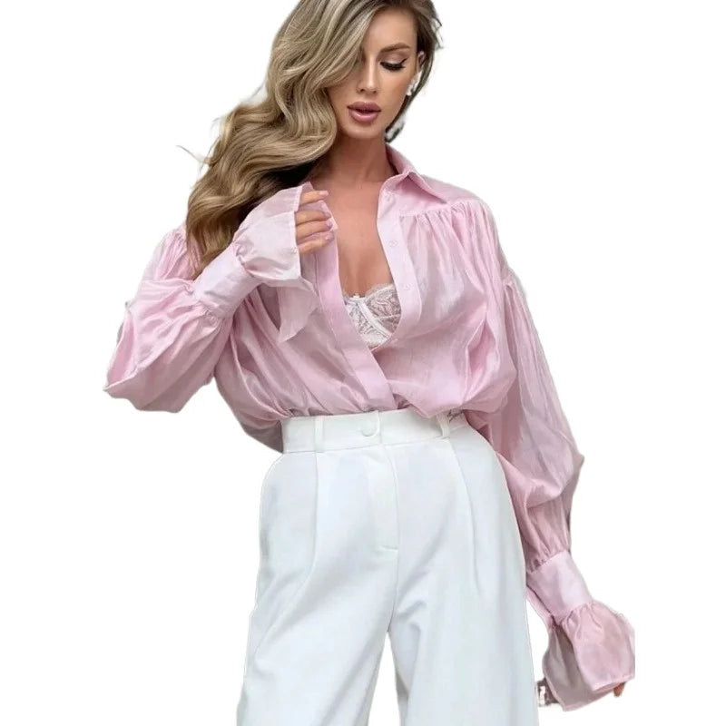 RAVERNO | Women’s Loose Collared Shirt – BornLadies Effortless Tailored Ease