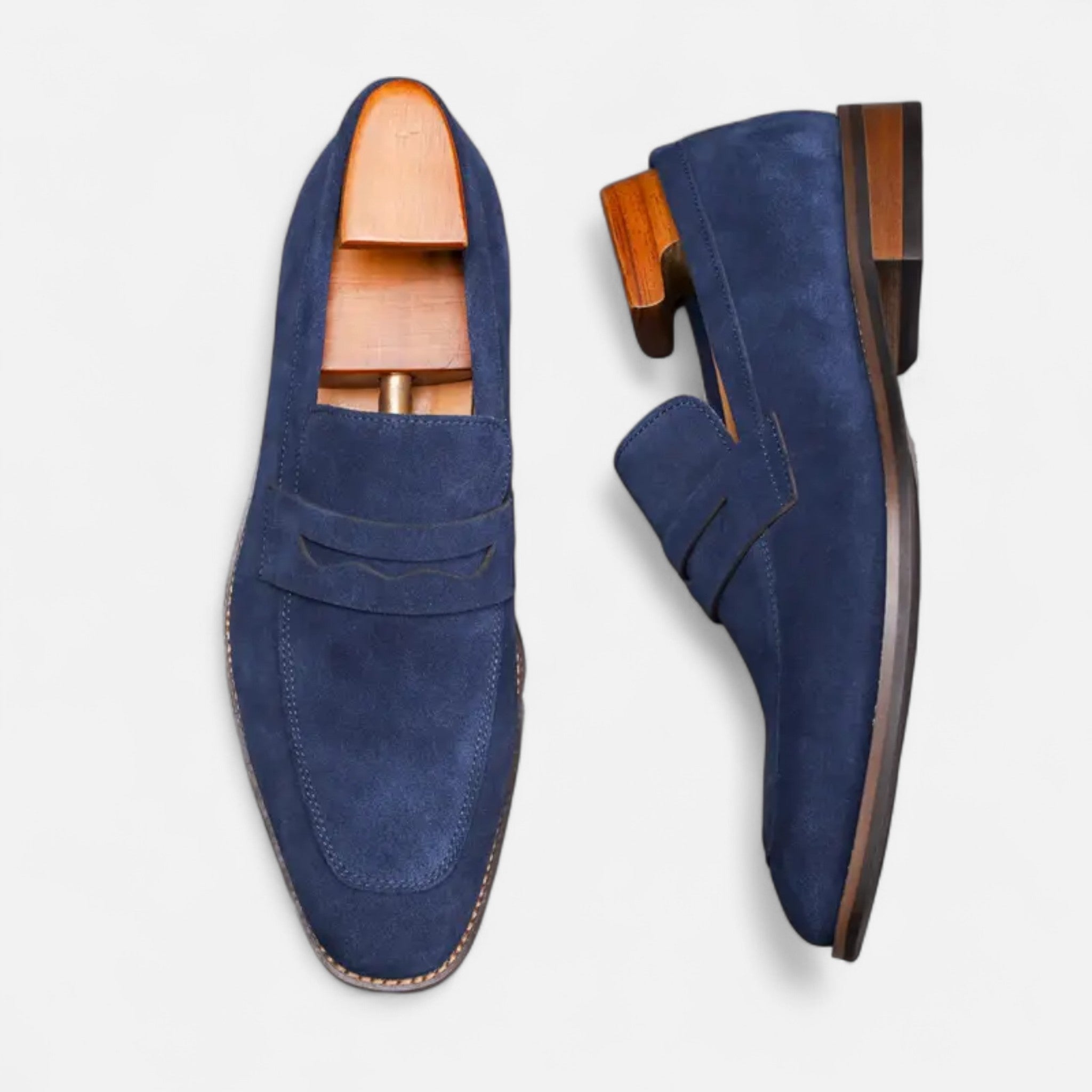 RAVERNO | Men’s Penny Loafers – Top Layer Cowhide Elegance