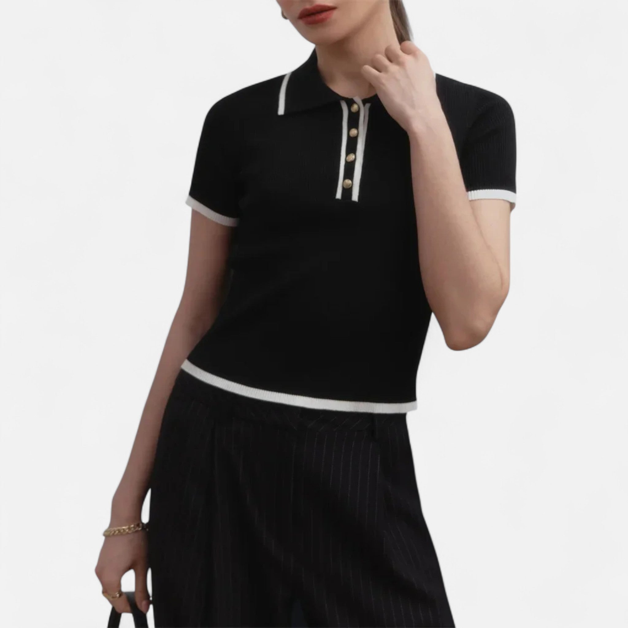 RAVERNO | Women’s Knitted Pullover – Heritage Patchwork Elegance