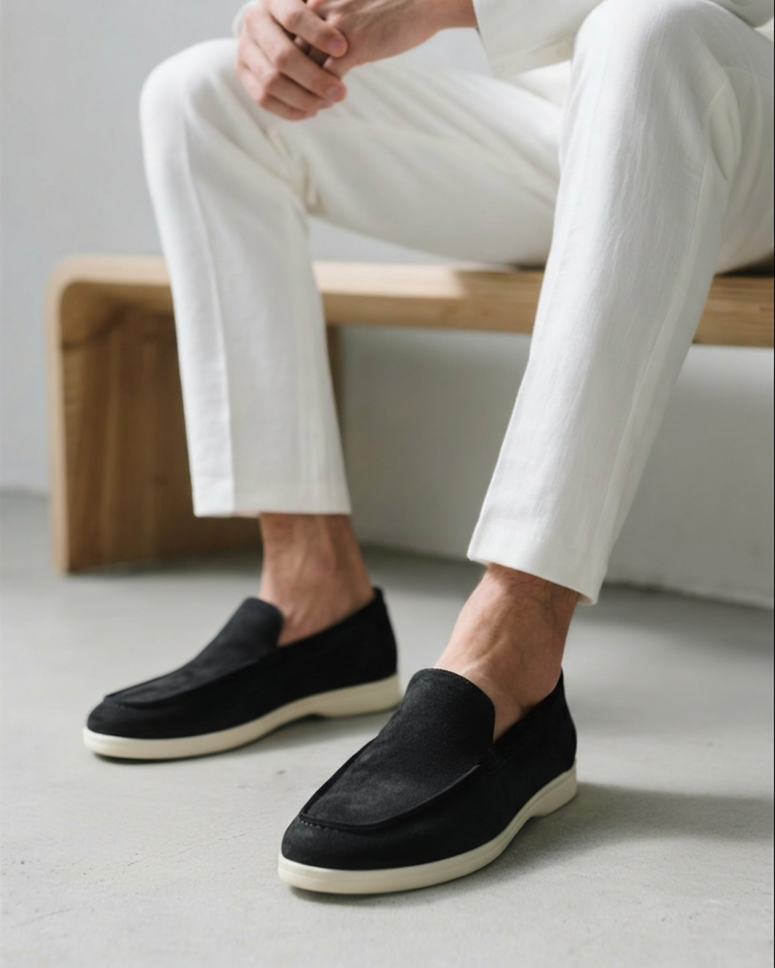 RAVERNO | Men’s Suede Loafers – Old Money Elegance
