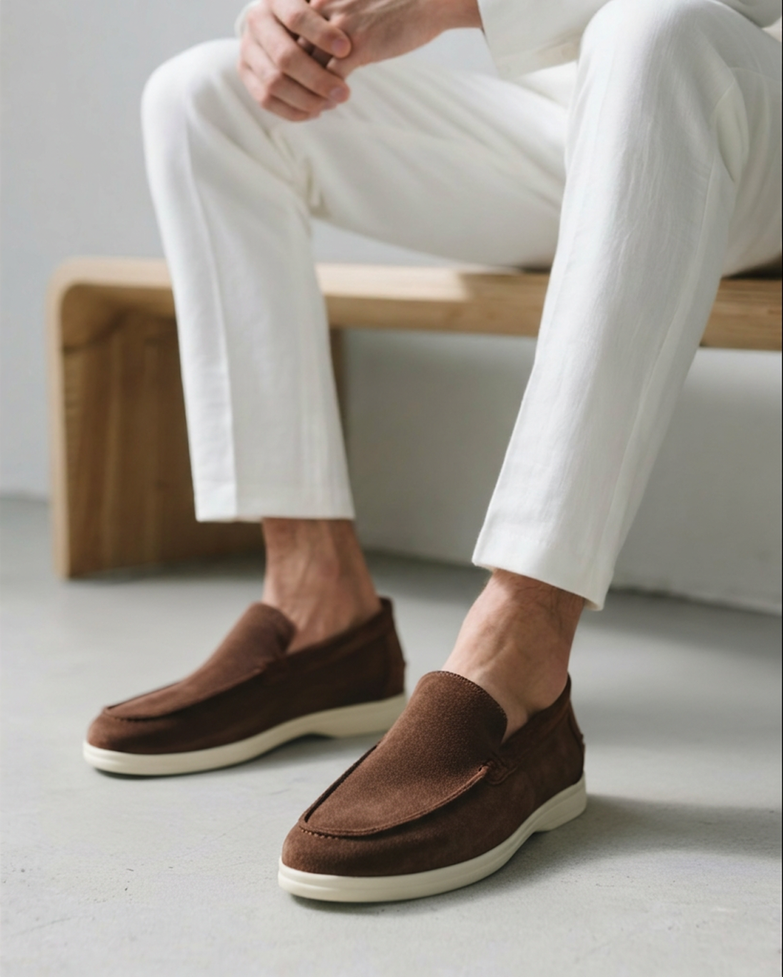 RAVERNO | Men’s Suede Loafers – Old Money Elegance