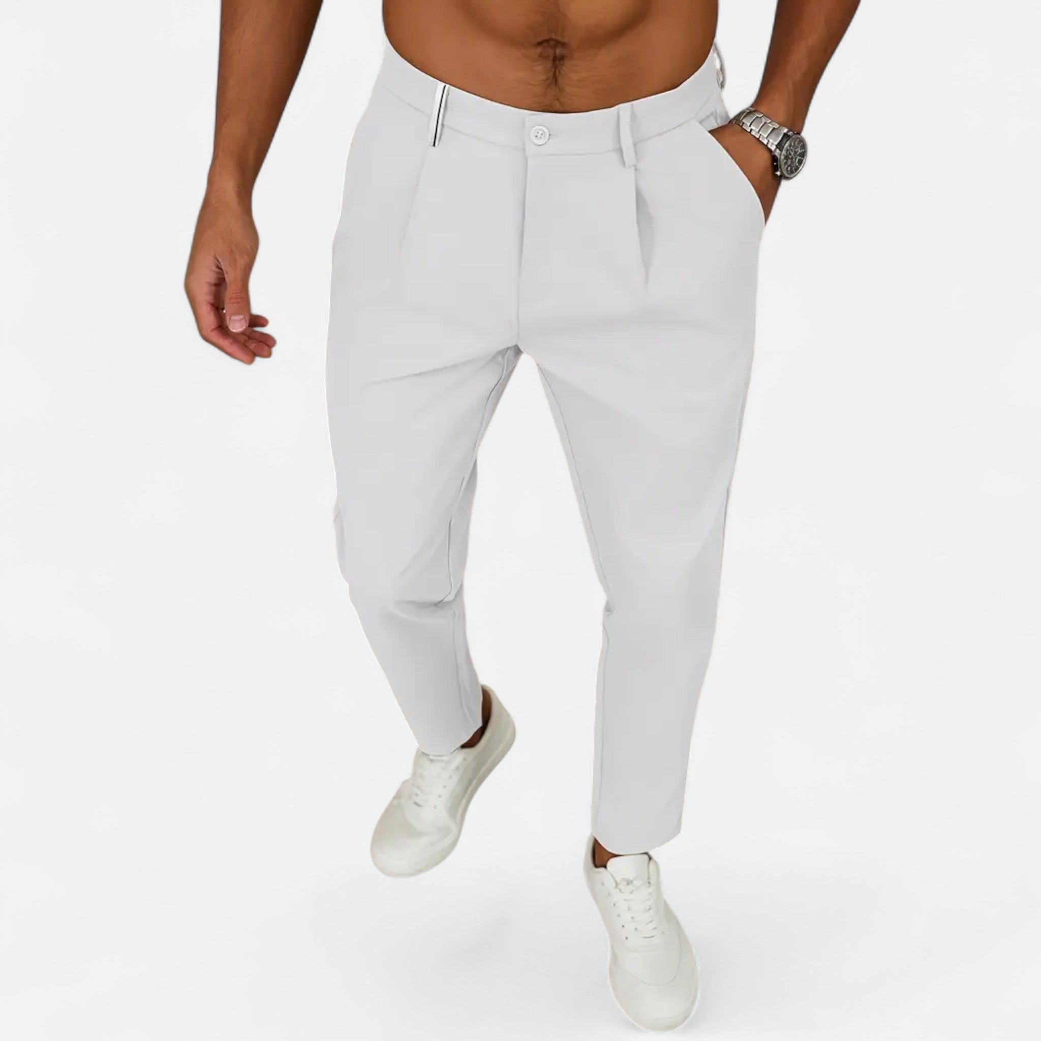 RAVERNO | Men’s Pleated Trousers – Classic Casual Heritage