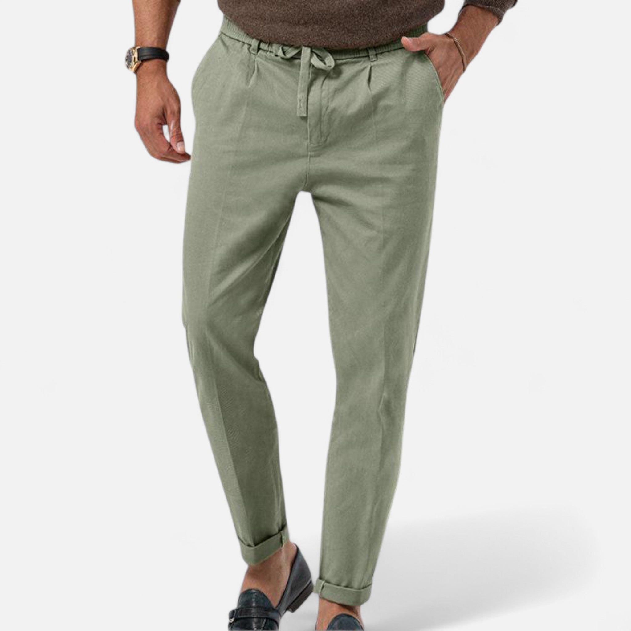 RAVERNO | Men’s Linen Trousers – Timeless Comfort and Style