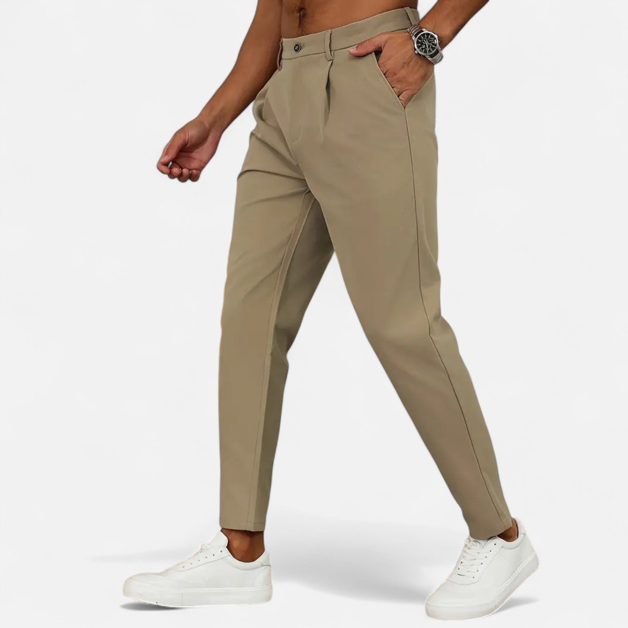 RAVERNO | Men’s Pleated Trousers – Classic Casual Heritage