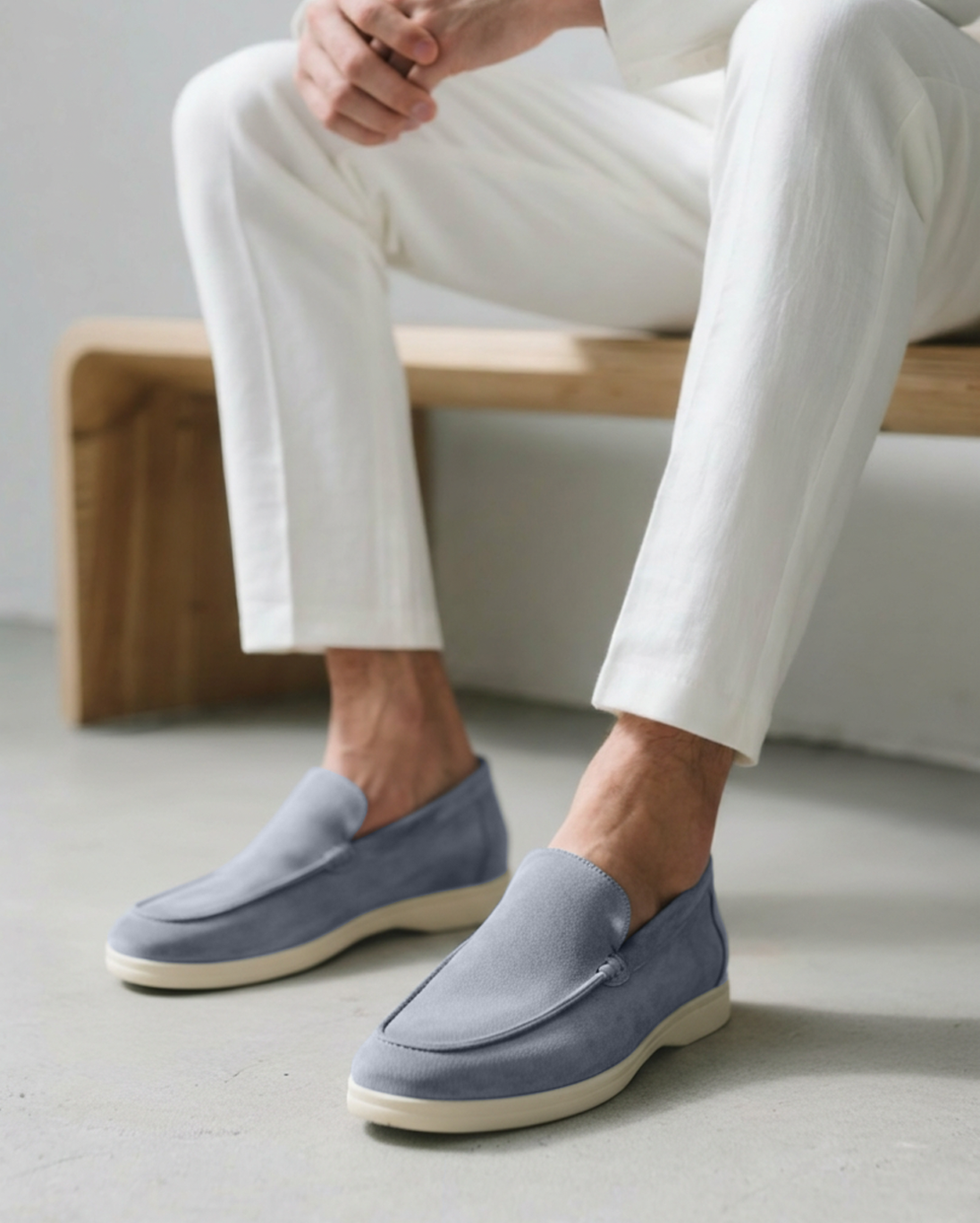 RAVERNO | Men’s Suede Loafers – Old Money Elegance