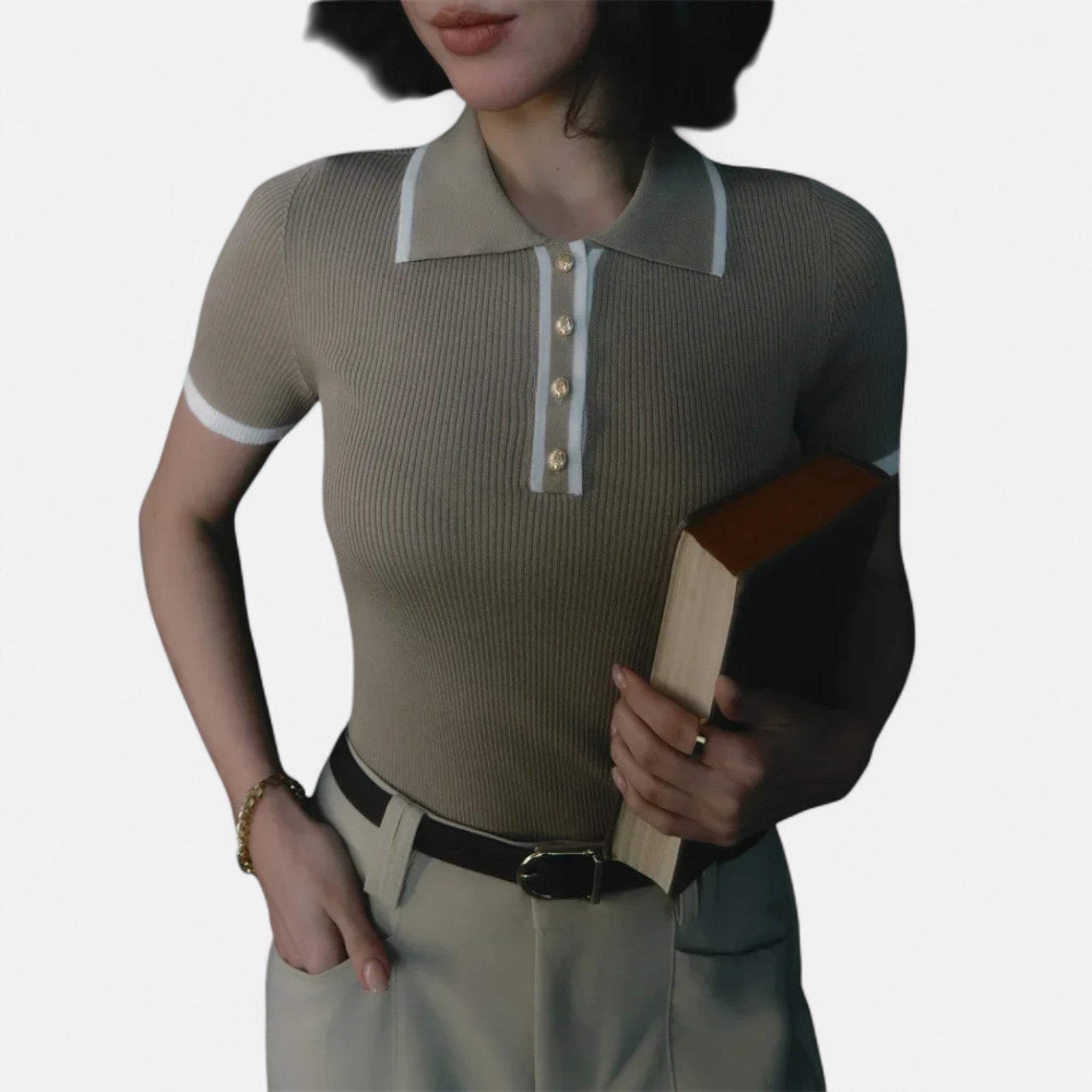 RAVERNO | Women’s Knitted Pullover – Heritage Patchwork Elegance