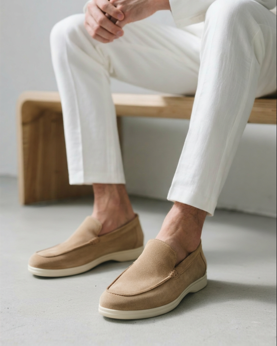 RAVERNO | Men’s Suede Loafers – Old Money Elegance