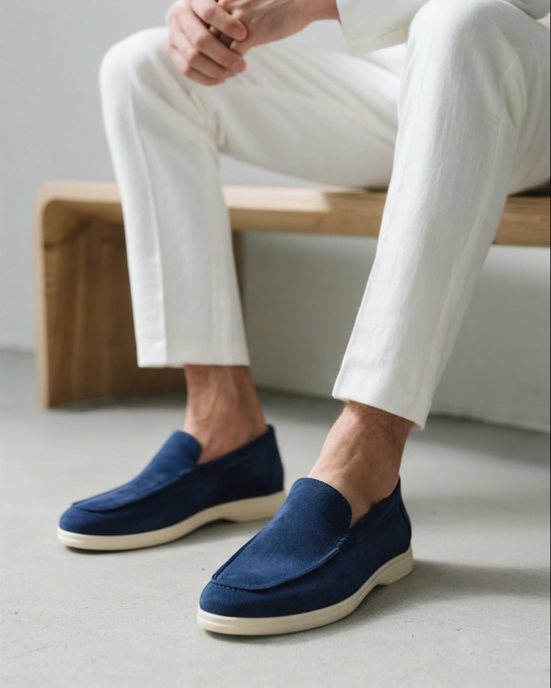 RAVERNO | Men’s Suede Loafers – Old Money Elegance