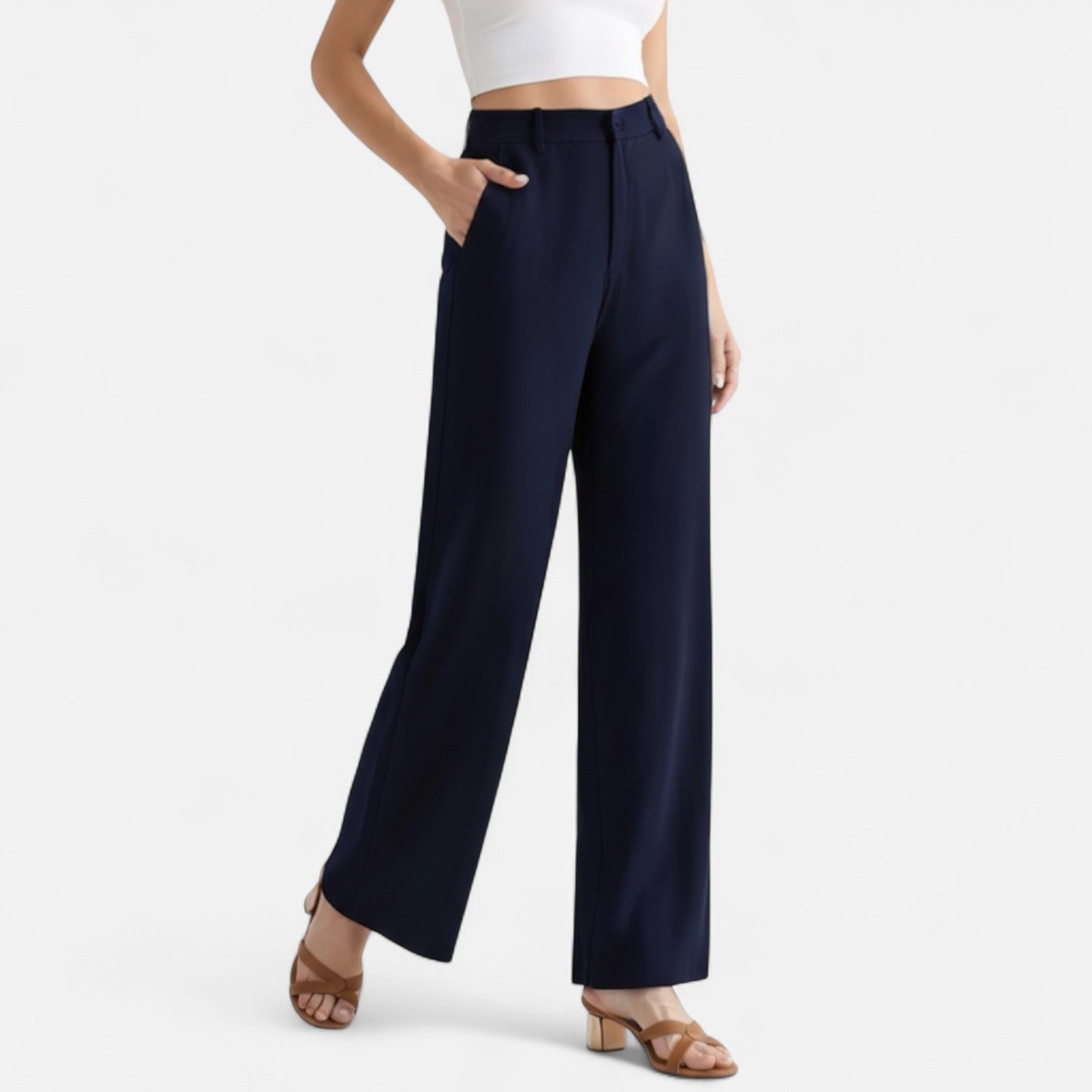 RAVERNO | Women’s Wide-Leg Trousers – Fluid Elegance
