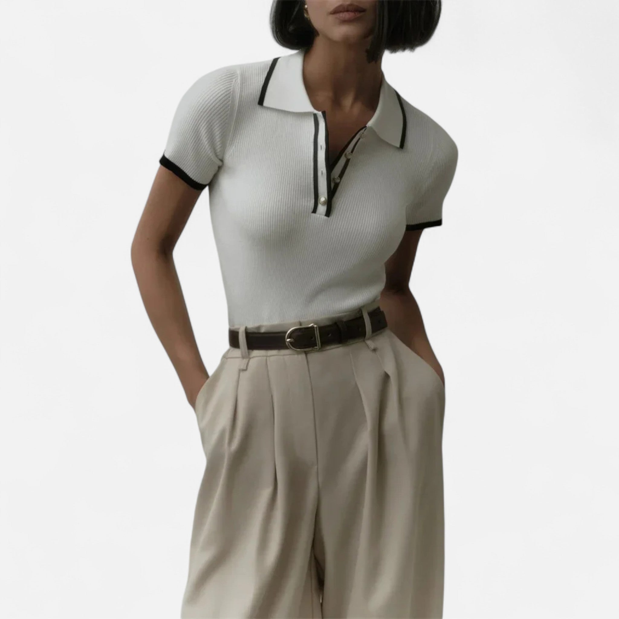 RAVERNO | Women’s Knitted Pullover – Heritage Patchwork Elegance