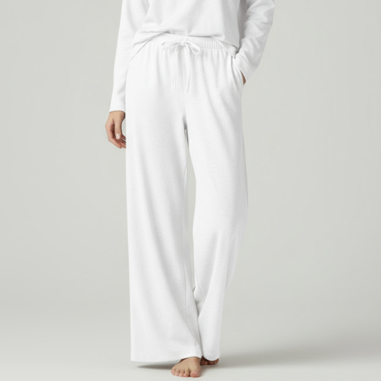 RAVERNO | Women’s Linen Wide-Leg Pants – Slack Loose Drawstring