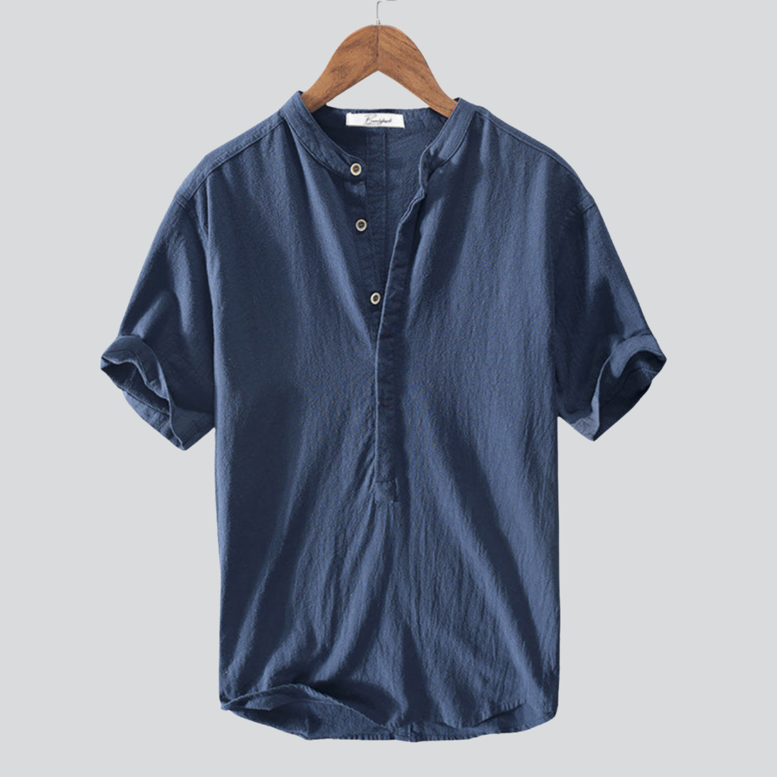 RAVERNO | Men’s Linen Shirt - Short Sleeve Pure Linen