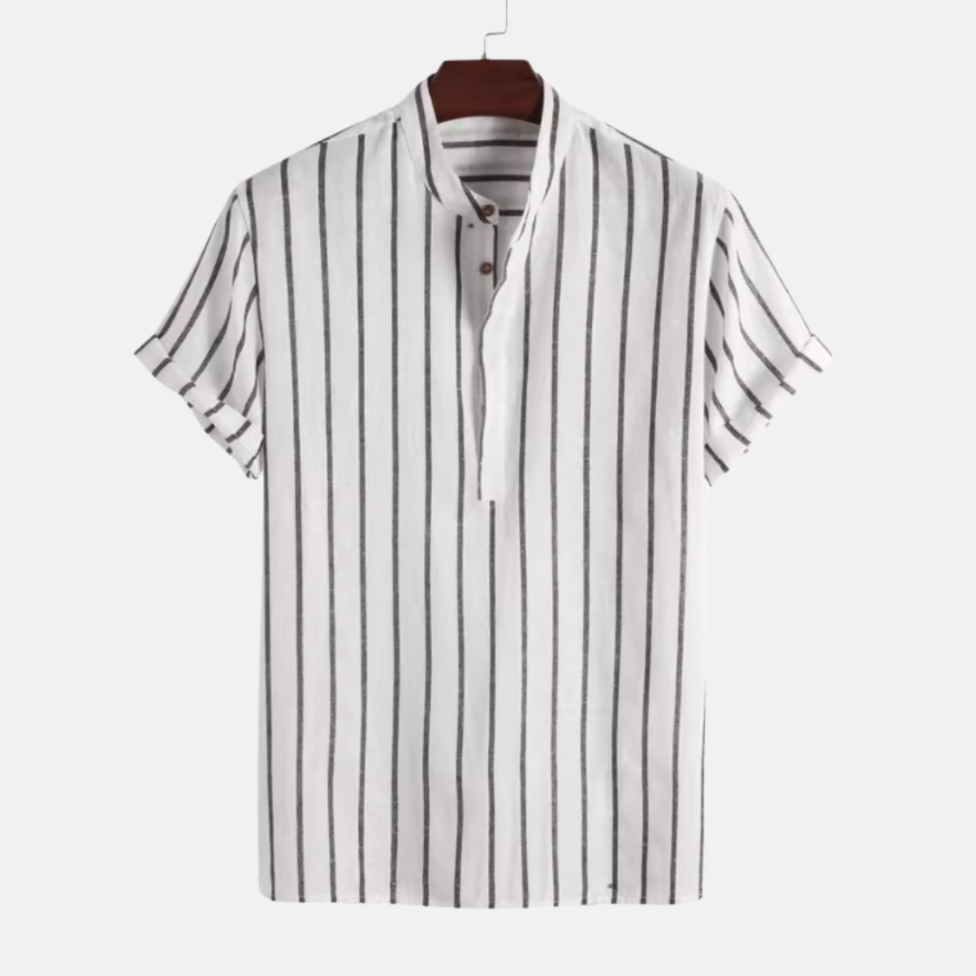 RAVERNO | Men’s Striped Short Sleeve Shirt - Timeless Heritage