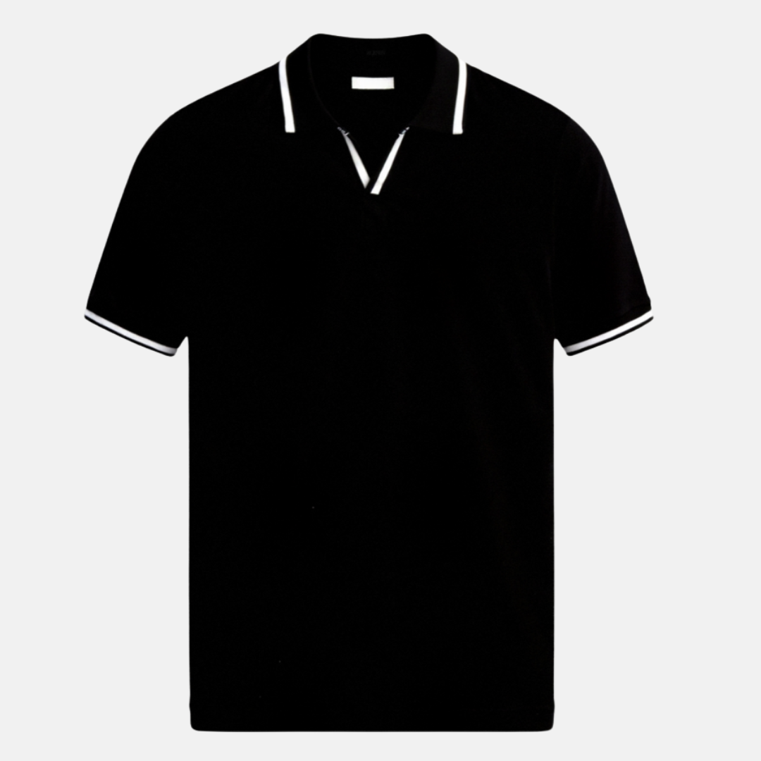 RAVERNO | Men’s Contrast Slim Polo – Refined Edge