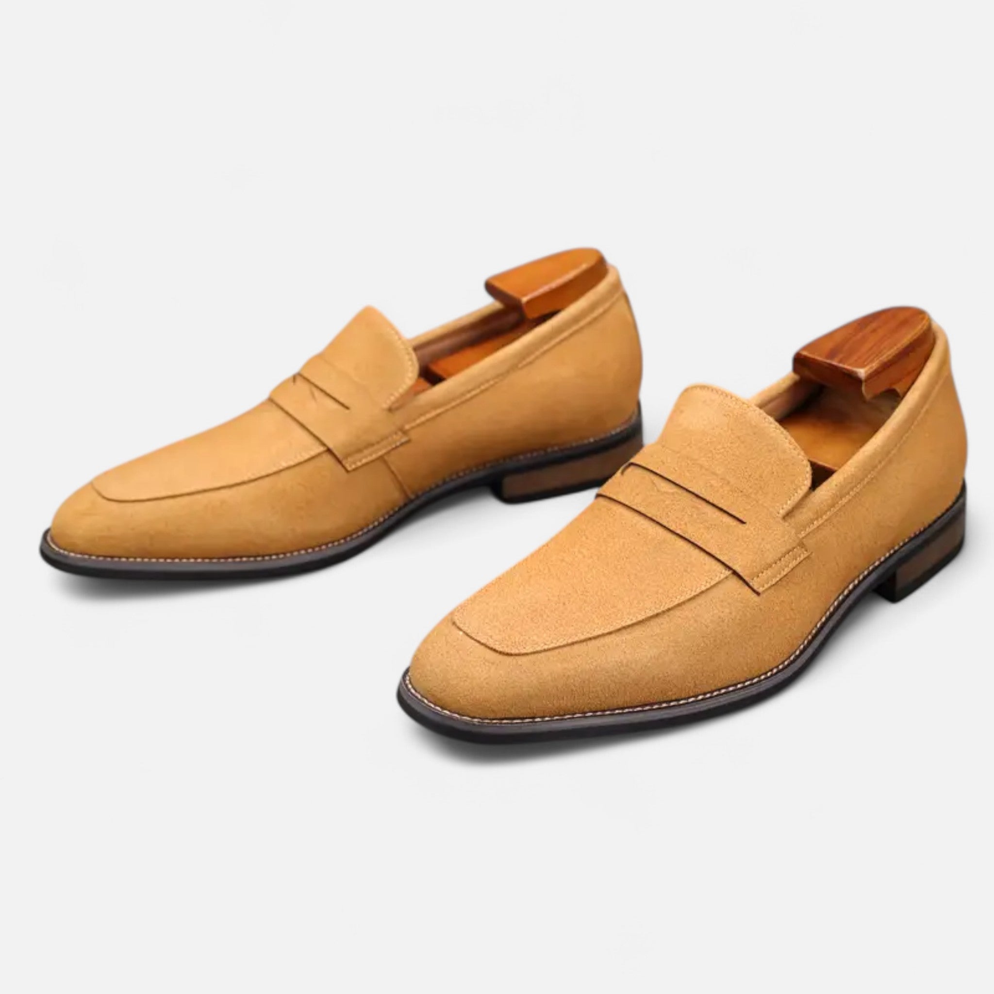 RAVERNO | Men’s Penny Loafers – Top Layer Cowhide Elegance