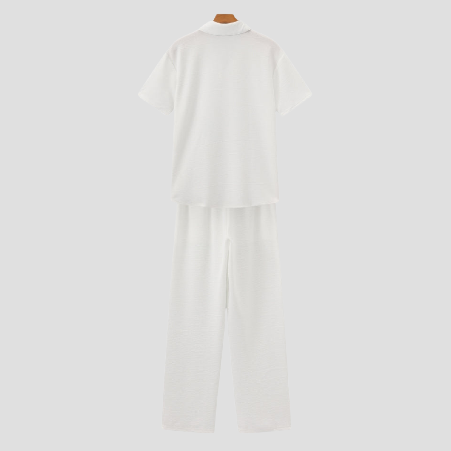 BYRAVERNO | Men’s Cotton Polo & Trouser Set – Premium Comfort & Modern Style