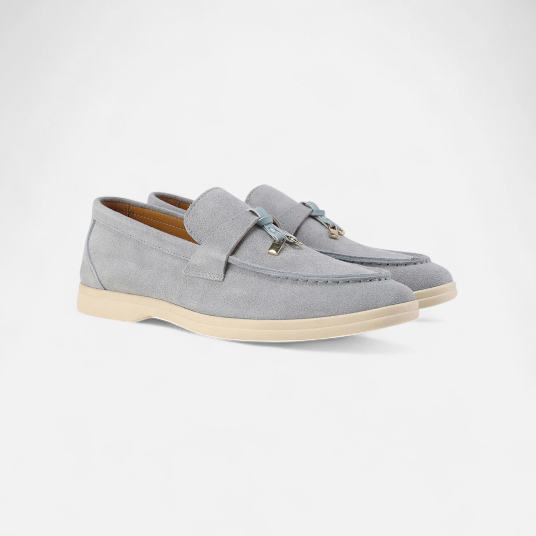 RAVERNO | Women’s Suede Loafers – Timeless Old-Money Elegance