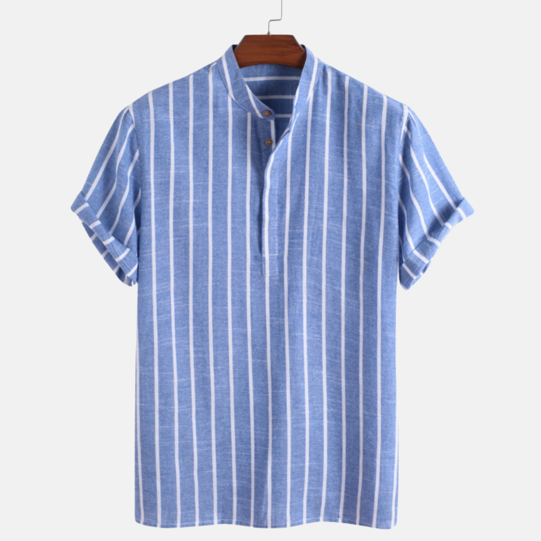 RAVERNO | Men’s Striped Short Sleeve Shirt - Timeless Heritage