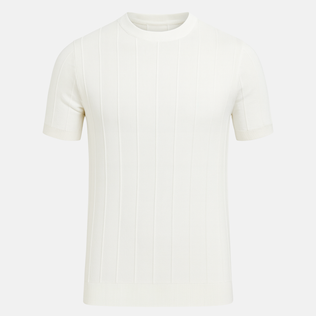 RAVERNO | Men’s Ribbed T-Shirt - Cannes Contemporary Core