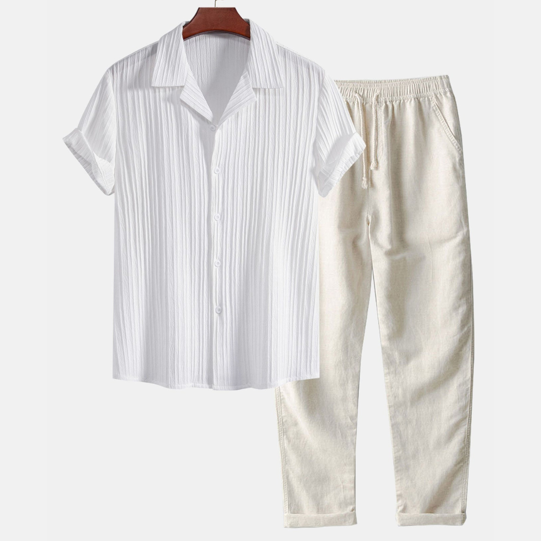 RAVERNO | Men’s Short-Sleeved Set – Palawan Relaxed Duo