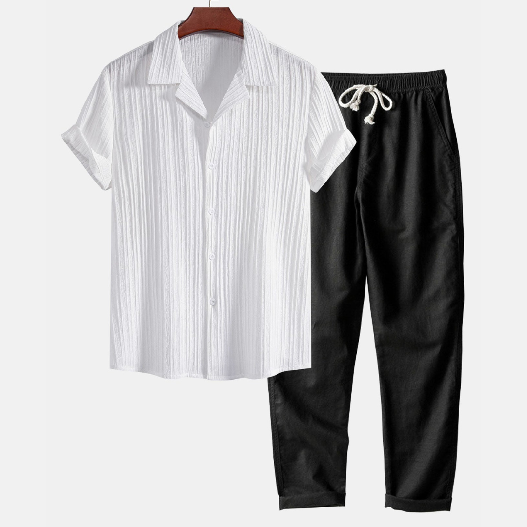 RAVERNO | Men’s Short-Sleeved Set – Palawan Relaxed Duo