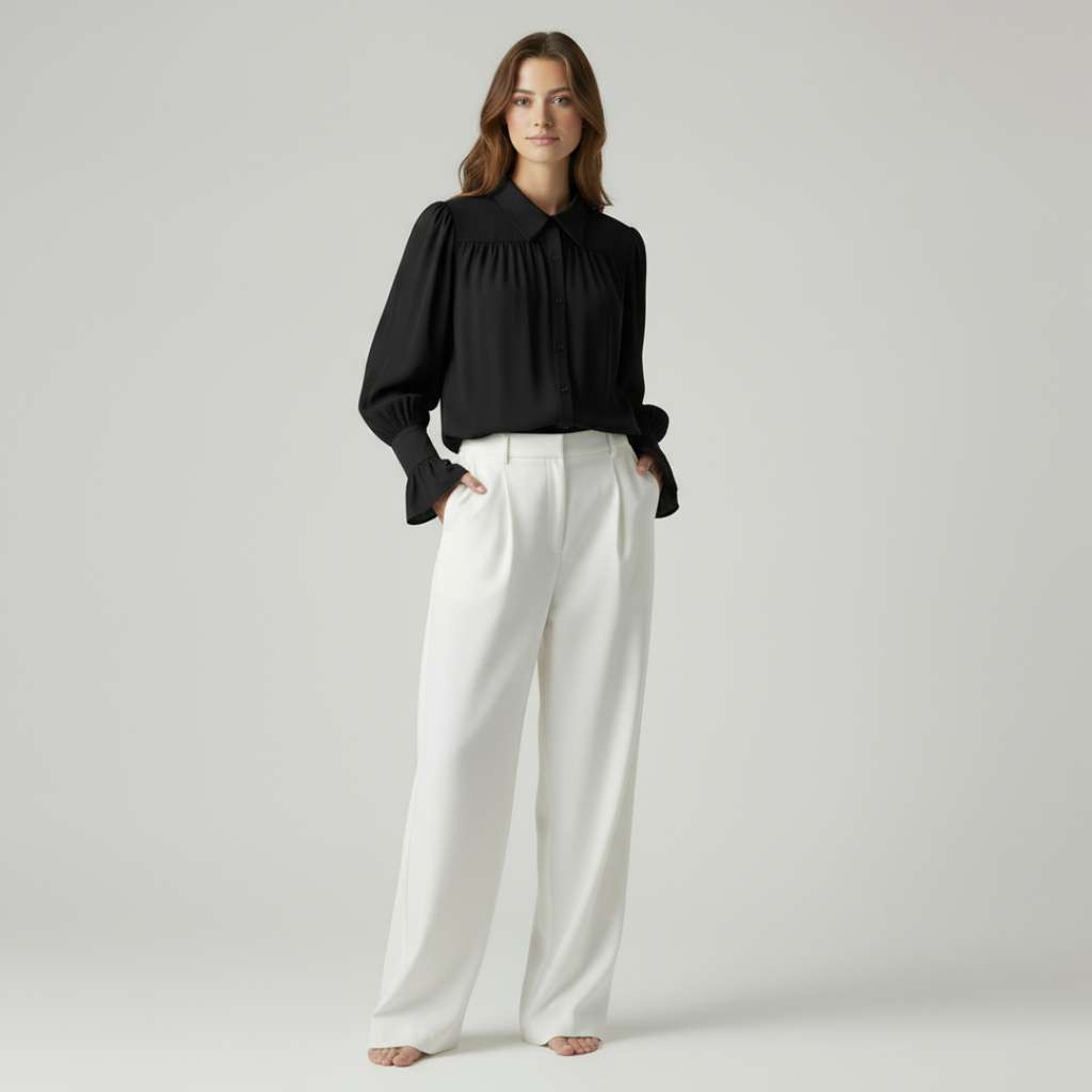 RAVERNO | Women’s Loose Collared Shirt – BornLadies Effortless Tailored Ease