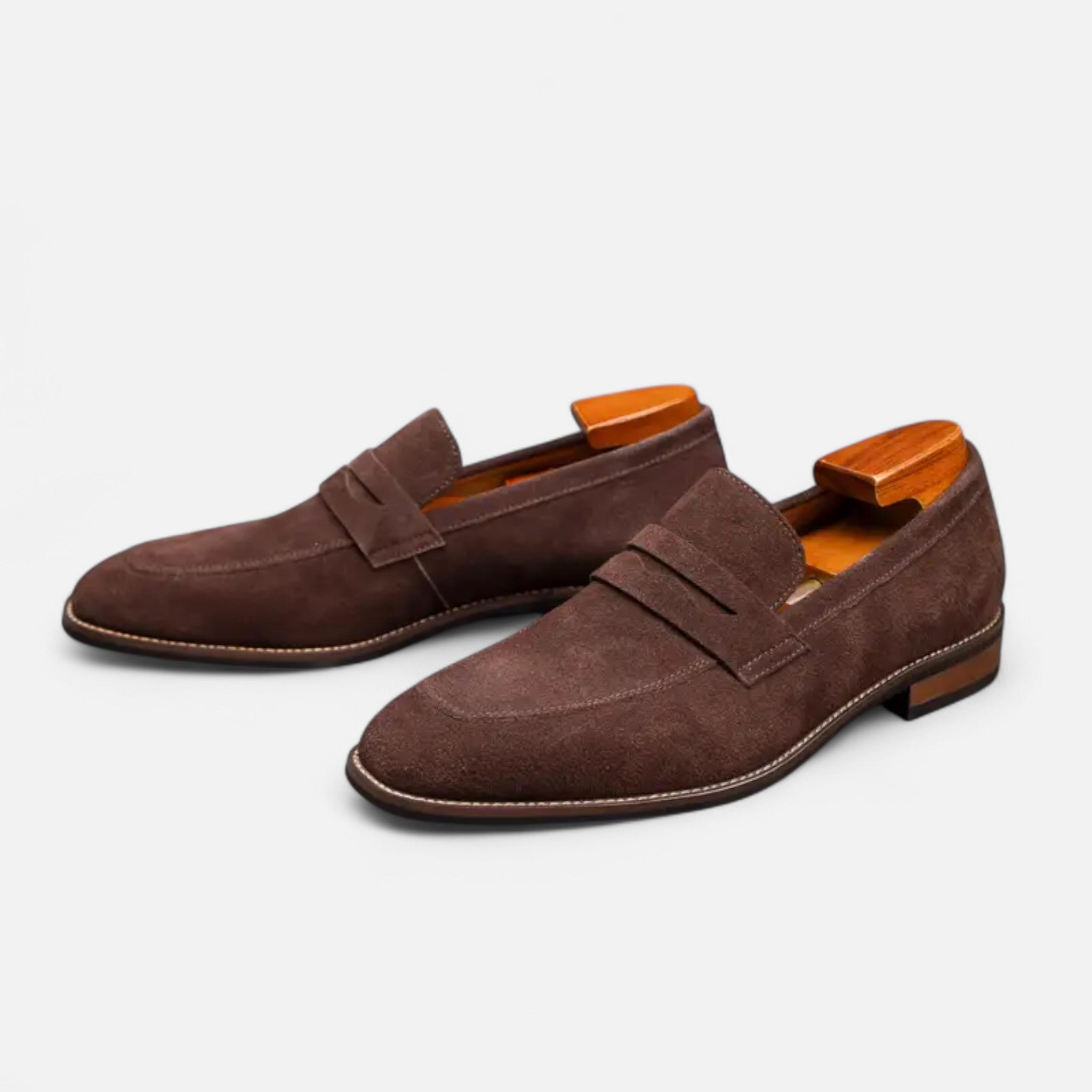 RAVERNO | Men’s Penny Loafers – Top Layer Cowhide Elegance