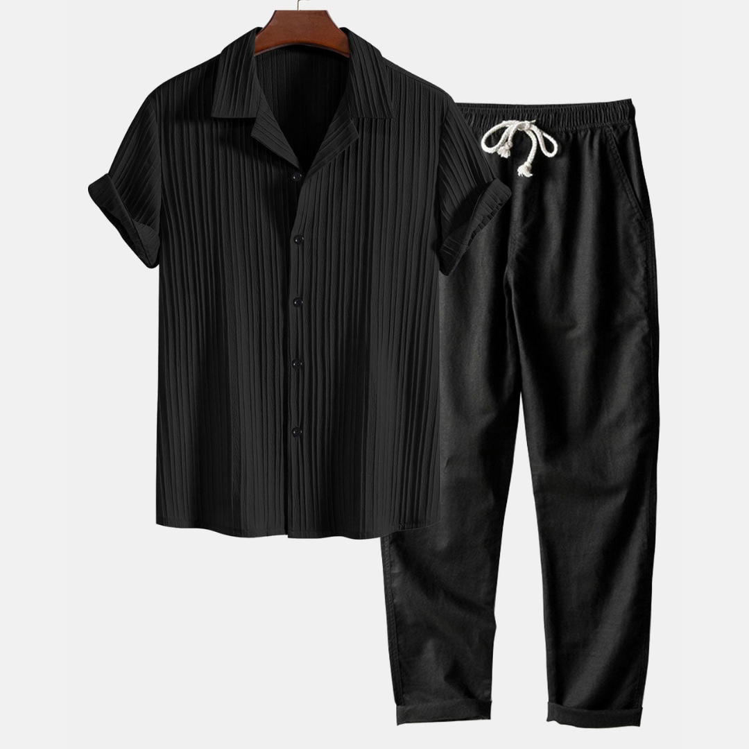 RAVERNO | Men’s Short-Sleeved Set – Palawan Relaxed Duo