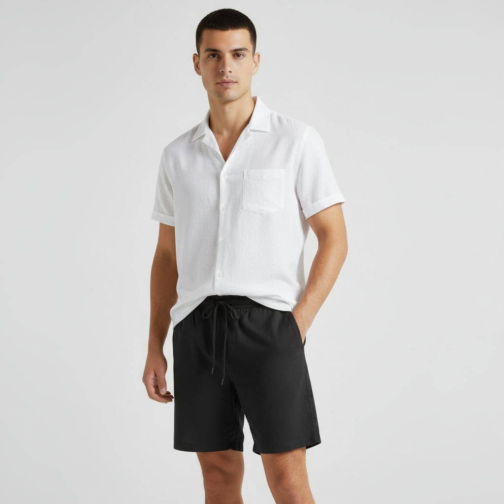 RAVERNO | Men’s Linen Two Piece Summer Set – Refined Duo Styling