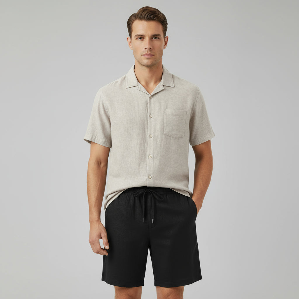 RAVERNO | Men’s Linen Two Piece Summer Set – Refined Duo Styling