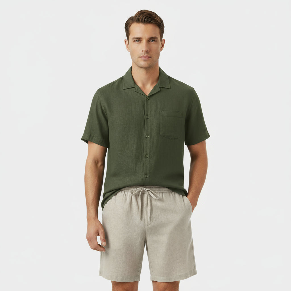 RAVERNO | Men’s Linen Two Piece Summer Set – Refined Duo Styling