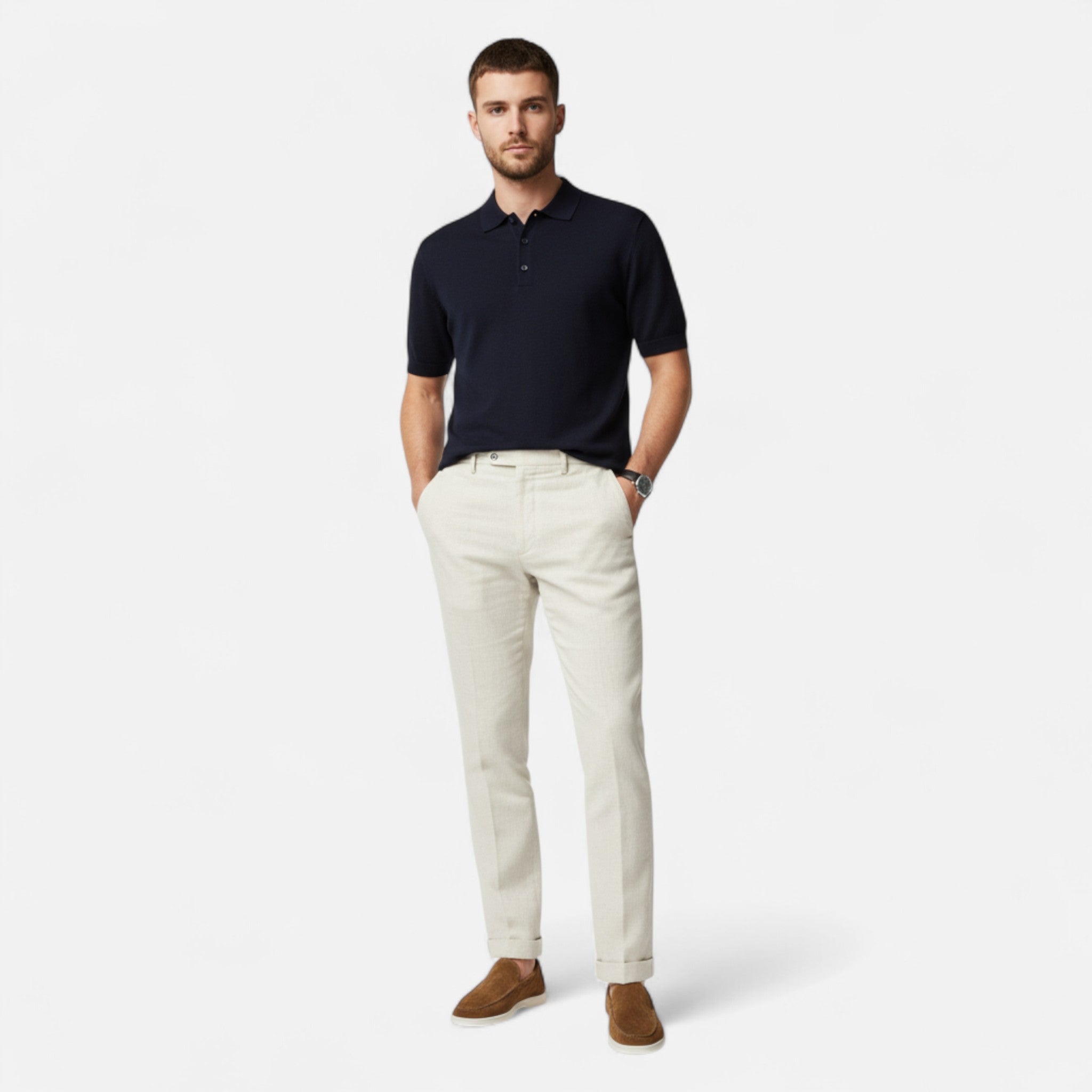 RAVERNO | Men’s Suede Loafers – Timeless Heritage Elegance