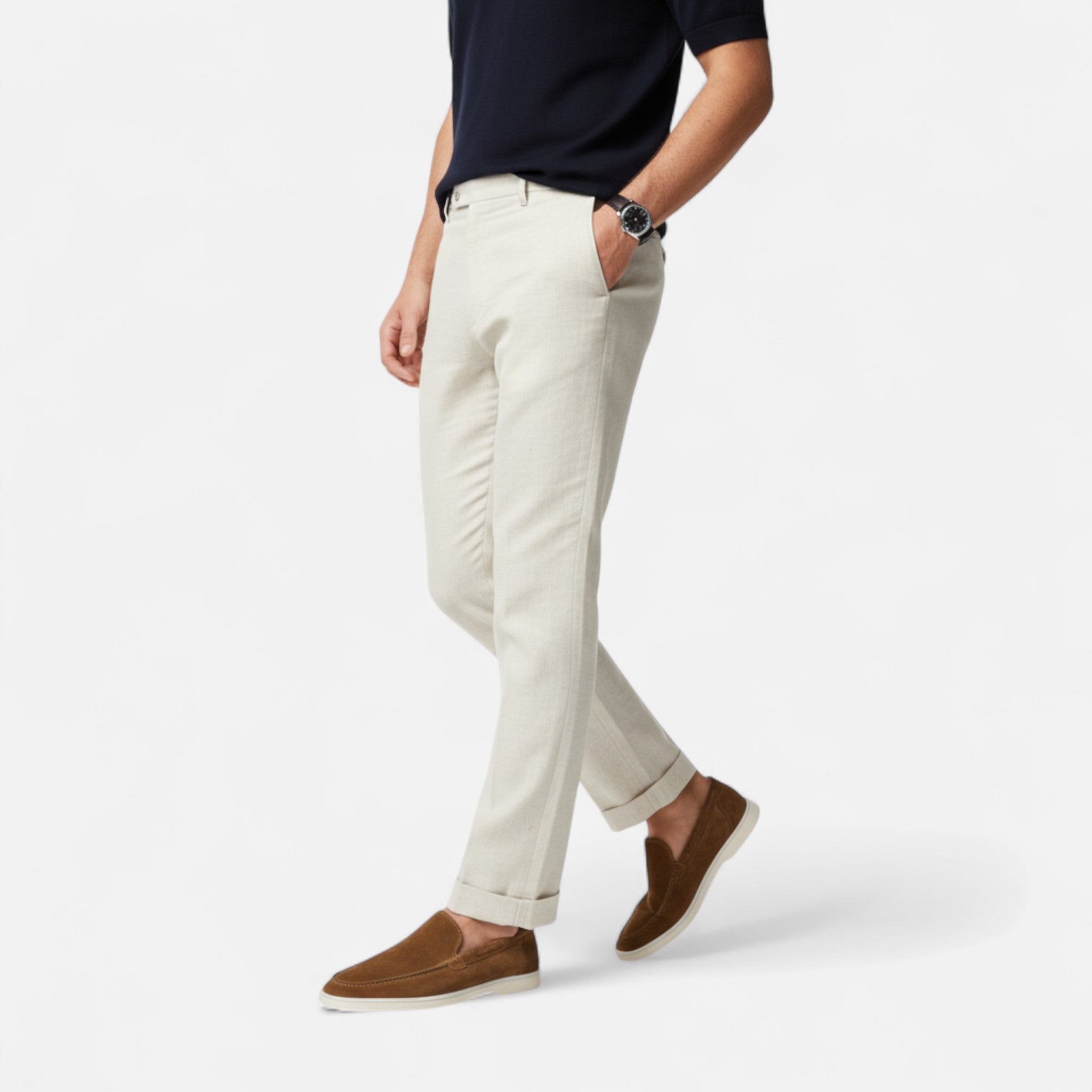 RAVERNO | Men’s Suede Loafers – Timeless Heritage Elegance