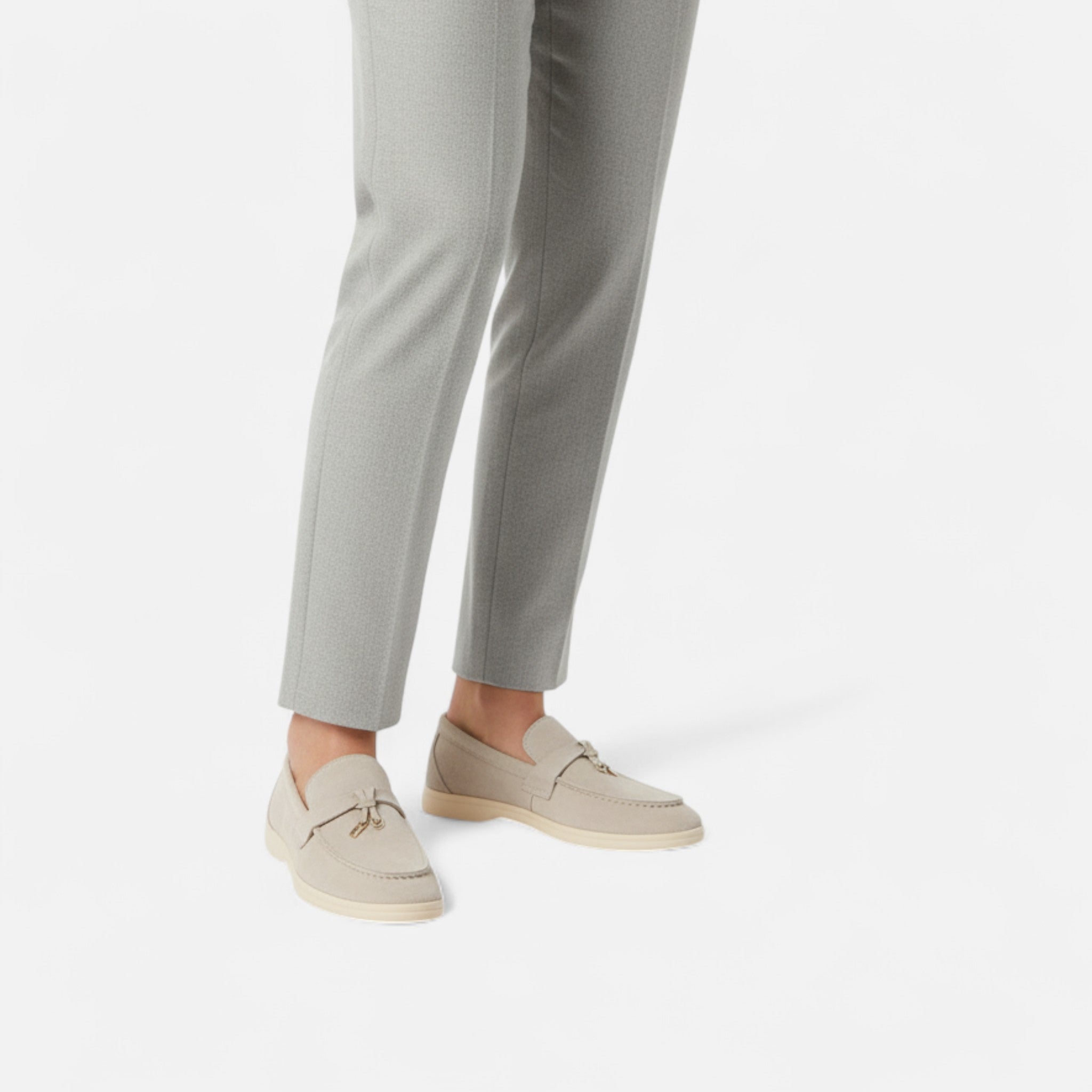 RAVERNO | Women’s Suede Loafers – Timeless Old-Money Elegance