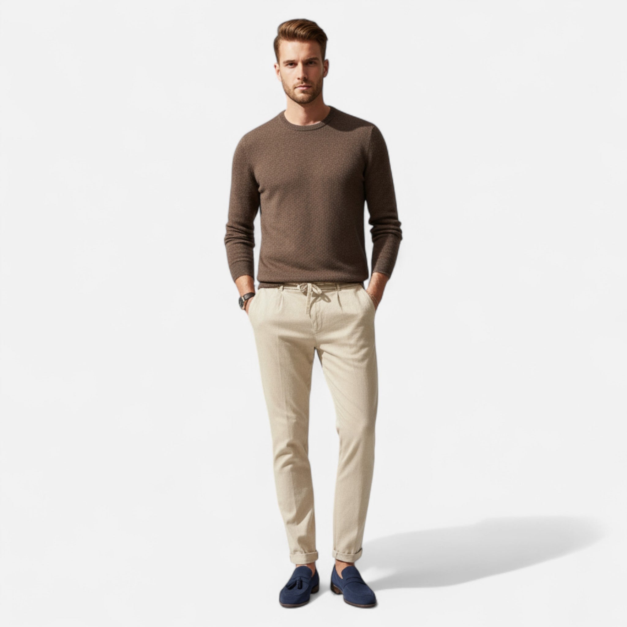 RAVERNO | Men’s Linen Trousers – Timeless Comfort and Style